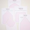Pink Gingham Envelope Liner by Pretty Plain Paper