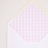 Pink Gingham Envelope Liner by Pretty Plain Paper
