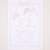 Watercolor Pink Unicorn Birthday Invitation by Pretty Plain Paper for a Rainbow, Unicorns and Bows Birthday Party with Pink Gingham