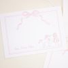 Watercolor Unicorn Thank You Note Card Printable Stationery for a Pink Unicorn Birthday Party by Pretty Plain Paper