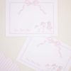 Watercolor Unicorn Thank You Note Card Printable Stationery for a Pink Unicorn Birthday Party by Pretty Plain Paper