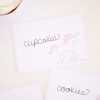 Watercolor Pink Unicorn Food and Beverage Labels by Pretty Plain Paper for a Pink Unicorn Birthday Party or Baby Shower