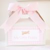 Adopt a Puppy Printable Adoption Boxes Labels for a Pink Puppy Party Favor or Party Activity by Pretty Plain Paper; A Watercolor Pink Puppy Party Set