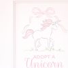 Adopt a Unicorn Sign for a Unicorn Party Favor or Party Activity by Pretty Plain Paper; A Watercolor Unicorn Party Set