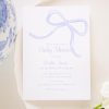 Watercolor Simple Blue Bow Baby Shower Invitation by Pretty Plain Paper for a Simple Bow Baby Shower