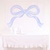 Watercolor Blue Bow Backdrop for a Blue Bow Birthday Party, Baby Shower, or Bridal Shower by Pretty Plain Paper