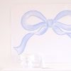 Watercolor Blue Bow Backdrop for a Blue Bow Birthday Party, Baby Shower, or Bridal Shower by Pretty Plain Paper