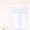 Watercolor Blue Gingham Gift Backdrop for a Blue and White Gingham Birthday by Pretty Plain Paper