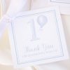 Watercolor ONE Birthday Favor Tag by Pretty Plain Paper for a Simple, Classic, Traditional First Birthday Party for a Boy