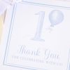 Watercolor ONE Birthday Favor Tag by Pretty Plain Paper for a Simple, Classic, Traditional First Birthday Party for a Boy