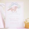 Watercolor Horse Racing Crest Birthday Invitation for a Kentucky Derby or Horse Racing Birthday by Pretty Plain Paper