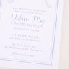 Hydrangea & Florals with Blue Bow Baby Shower Invitation by Pretty Plain Paper for a Blue Florals and Bows Baby Shower