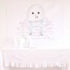Watercolor Humpty Dumpty Backdrop by Pretty Plain Paper for a Humpty Dumpty Birthday or Baby Shower