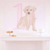 Watercolor Pink Puppy Party Backdrop by Pretty Plain Paper, Pink Puppy Party Decor