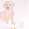 Watercolor Pink Puppy Party Backdrop by Pretty Plain Paper, Pink Puppy Party Decor
