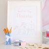 Paint a Unicorn Sign for a Unicorn Party Favor or Party Activity by Pretty Plain Paper; A Watercolor Unicorn Party Set