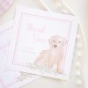 Watercolor Puppy Favor Tag, Watercolor Party by Pretty Plain Paper for a Pink Puppy Birthday Party