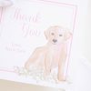 Watercolor Puppy Favor Tag, Watercolor Party by Pretty Plain Paper for a Pink Puppy Birthday Party
