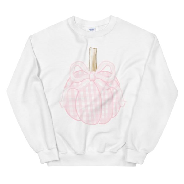 Pink Gingham Pumpkin Unisex Sweatshirt